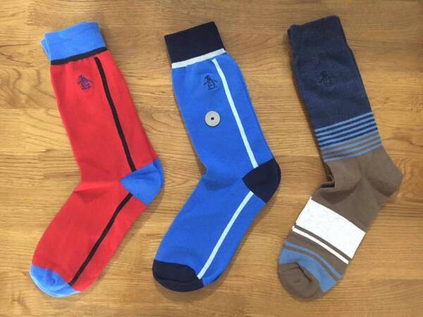 新品マンシングウェア MUNSIGWEARメンズソックス 靴下3足セット1254