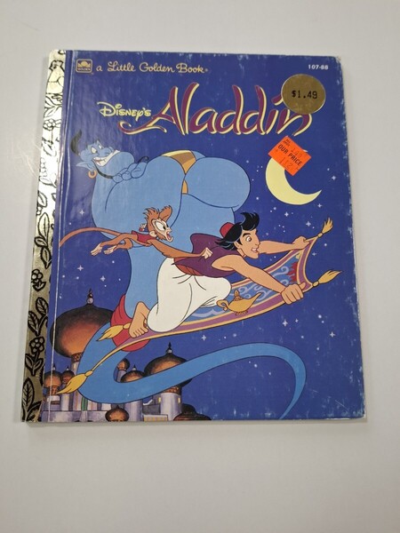 ディズニー アラジン Disney Aladdin 英語 絵本 洋書 LITTLE GOLDEN BOOKS