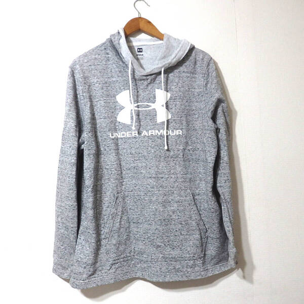 【送料無料】アンダーアーマースウェットパーカー/LGサイズ 霜降り 綿 80% ポリエステル 20% UNDER ARMOUR