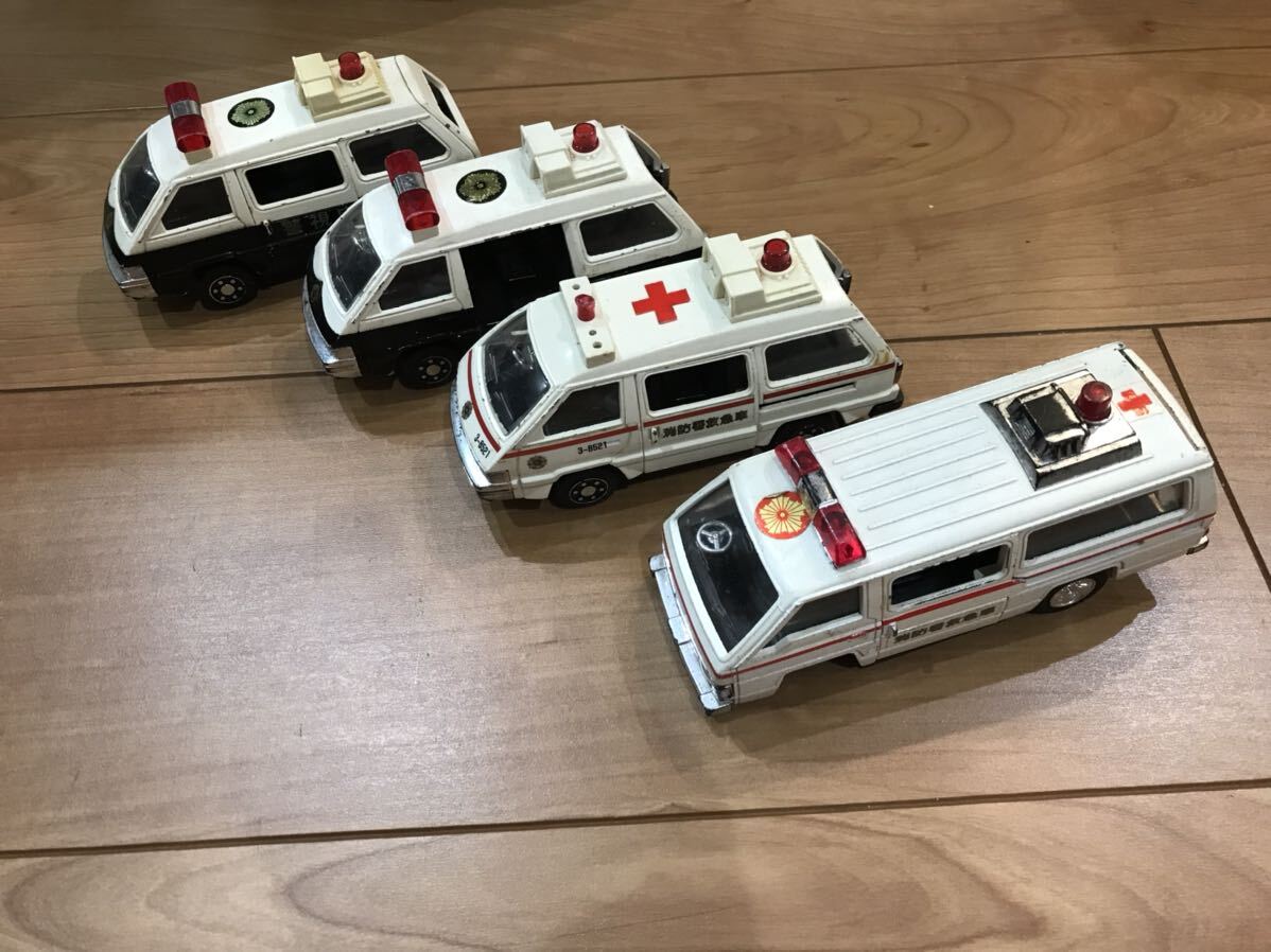 6台セット】ダイヤペット 消防車 救急車 パトカー