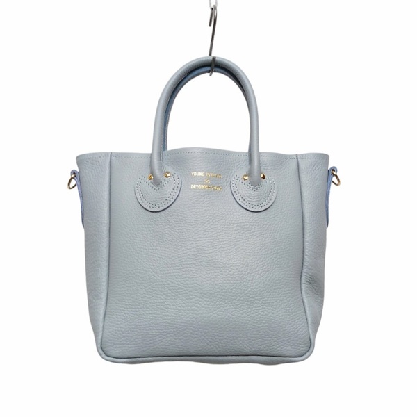 ⑳ 美品 YOUNG&OLSEN ヤングアンドオルセン EMBOSSED LEATHER TOTE S D QUARRY GREY YO2401-GD021 エンボスド レザートート