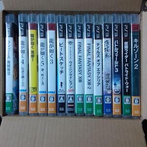 【動作確認済】PS3 ゲームソフトまとめ売りP 14本 龍が如く FF13 キルゾーン2 バトルフィールド 仮面ライダー