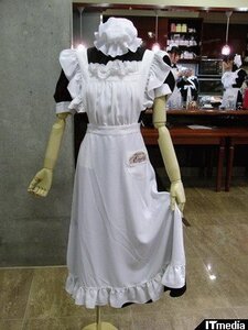稀少 レア!Victorian Cafe Emily ヴィンクトリアンカフェ長袖メイド ワンピース3点セット ロリィタ