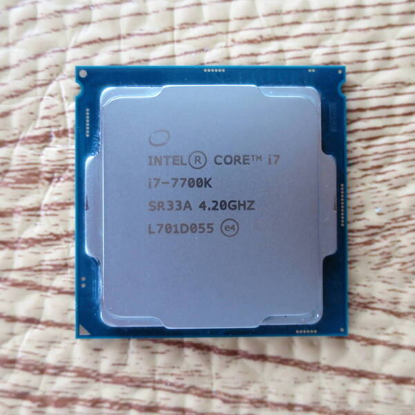 Intel CPU Core i7-7700K 4.2GHz 8Mキャッシュ 4コア/8スレッド LGA1151 定格利用のみ Used