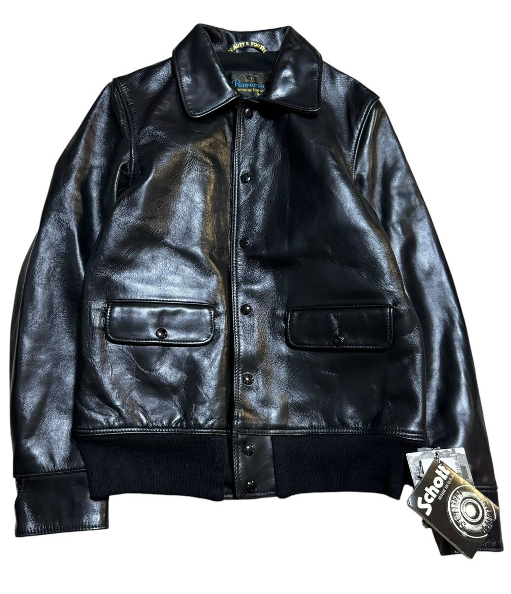 Yahoo!オークション -「schott ホースハイド」(ジャケット、上着