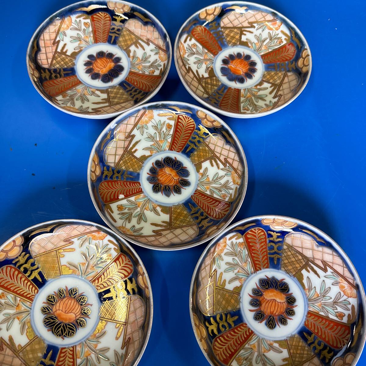 古伊万里 伊万里 色絵 輪華皿 七寸皿 染錦 金襴手 鳳凰 3客 陶芸 古伊万里 伊万里 色絵 輪華皿 七寸皿 染錦 金襴手 鳳凰 3客 陶芸