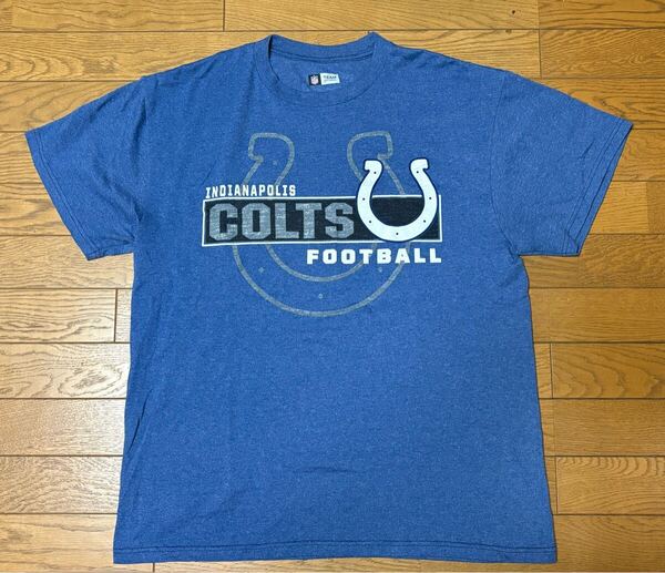 NFL INDIANAPOLIS COLTS MEN’S SHORT SLEEVE T-SHIRTS size-L(着丈71身幅56) 中古(美品) 送料無料 NCNR