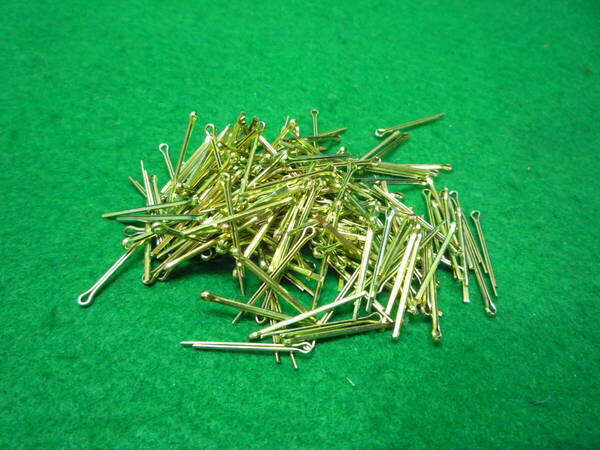 ●割りピン1.2×15mm 200本/クロメートメッキ 送料込即決/未使用保管品●