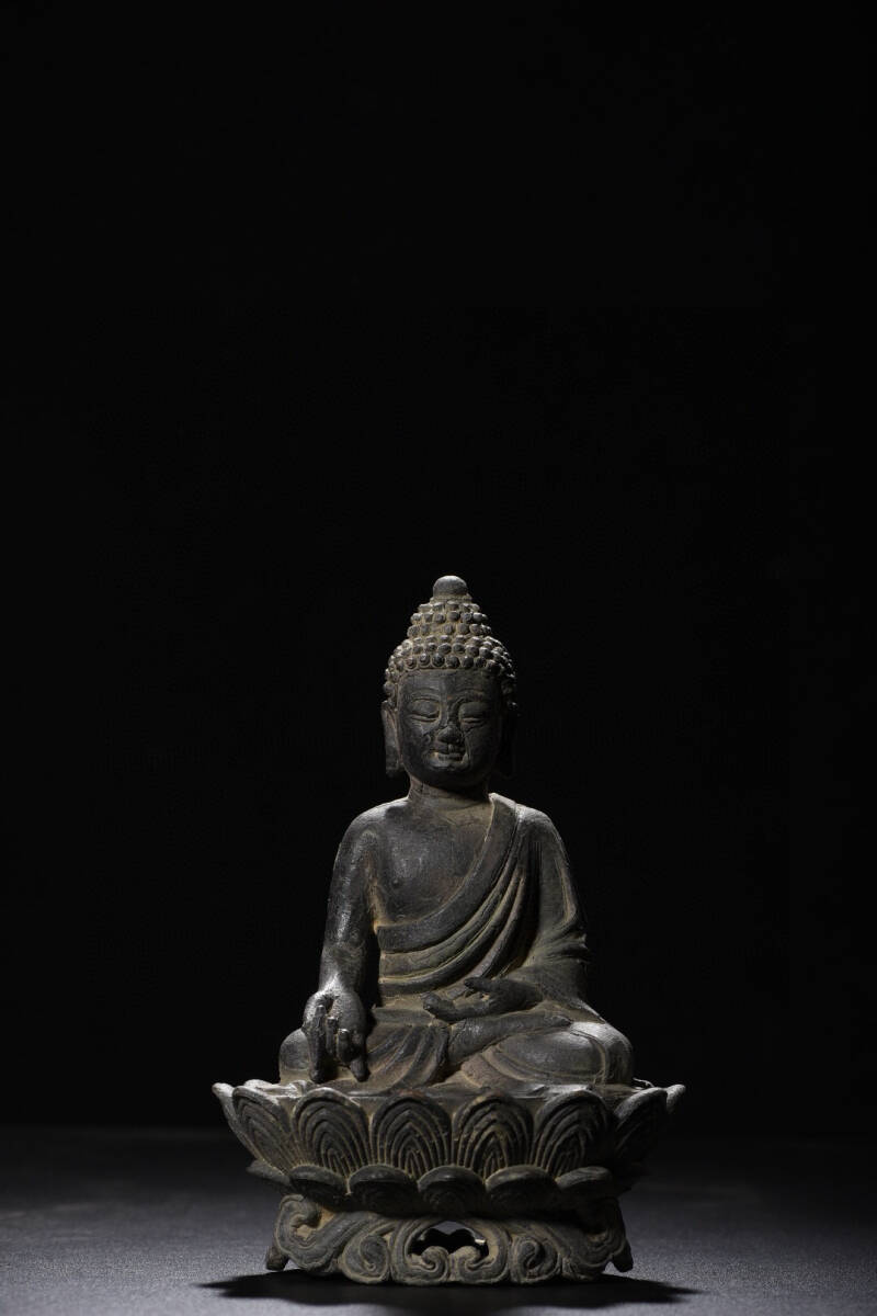 古仏像，古銅製，清時代。 趣楽】 中国古玩 古銅塗金歓喜仏 清時代 仏像 Z1221