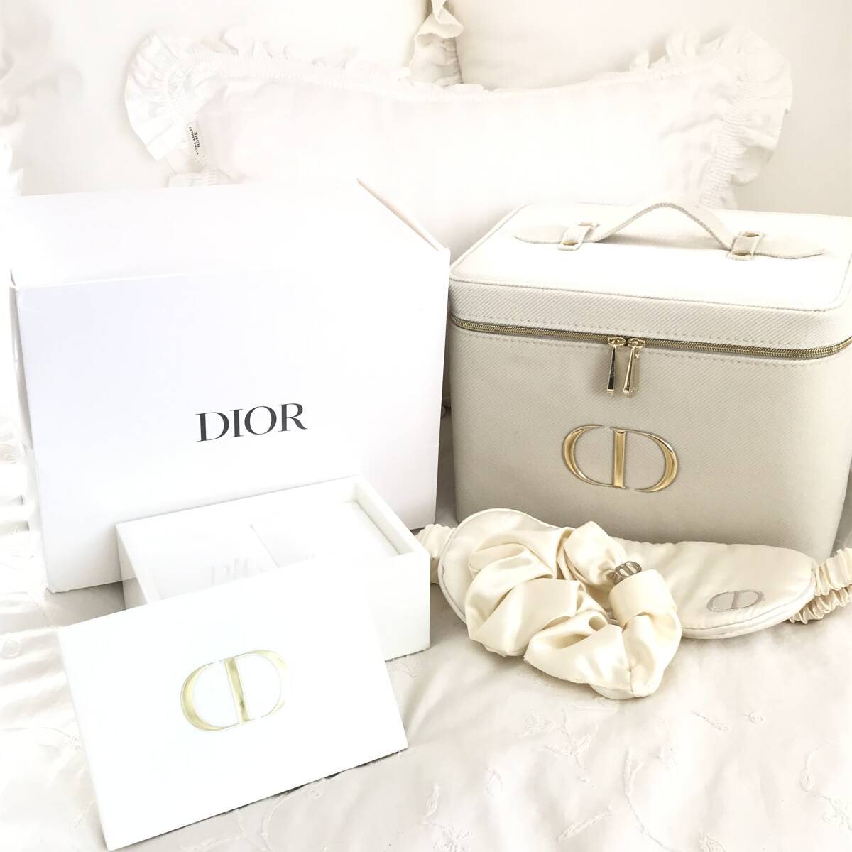 Dior キャンドル コットンケース アイマスク シュシュ