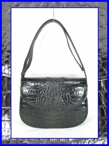 * crocodile wani leather 2way shoulder bag & handbag *