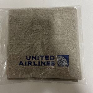 【未使用/未開封】ユナイテッド航空ロゴ付きハンカチ