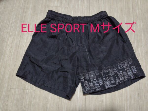 ELLE SPORT ハーフパンツ ブラック 黒 フィットネス マラソン