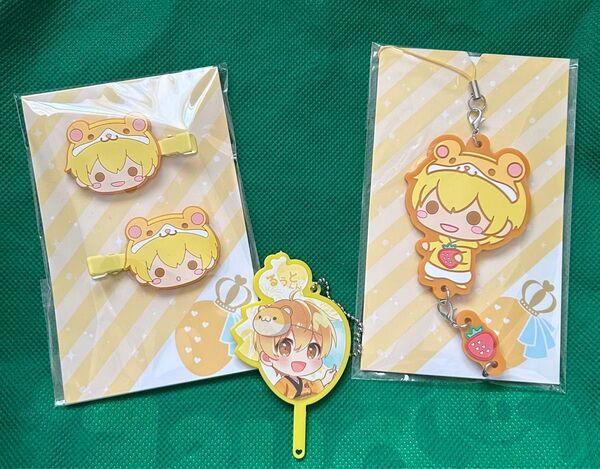 すとぷり るぅと 3点セット ラバーストラップ まえがみくりっぷ