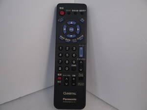  Panasonic remote control TNQE021 digital CS tuner Panasonic* all button infra-red rays verification settled 