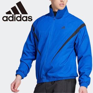 2XLサイズ★adidas★ウーブントラックスーツ上下セット★新品未使用タグ付き★ブラック・ロイヤルブルー★