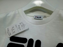 タグ付 FILA 110サイズ フィラ 半袖 ロゴプリント Tシャツ ワンピース ホワイト 未使用 新品 送料無料 正規品_画像3