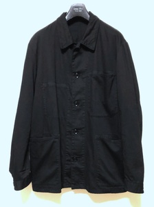 yohji yamamoto POUR HOMME スタッフプリント　ワークシャツジャケット　コットン　ヘリンボーン　HK-Y99-004 ヨウジヤマモトプールオム