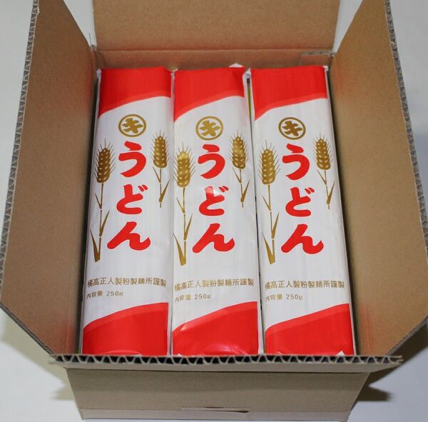 うどん (赤) (乾麺) 250g入り × 15袋