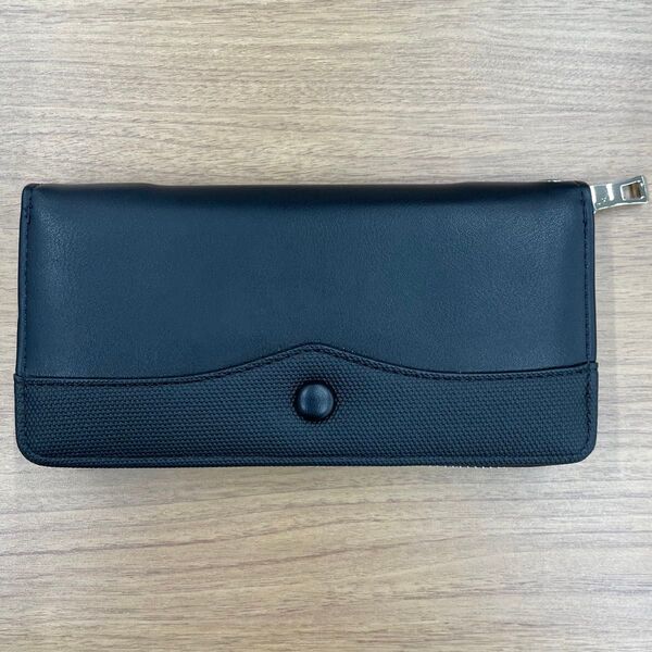 《新品》長財布 大容量 カード入れ 小銭入れ 財布 多機能 ラウンドファスナー ロングウォレット PUレザー お札入れ(黒)