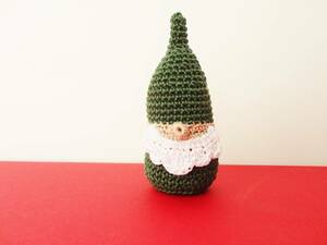 Art hand Auction 北欧童话Tomte☆..\.:*･Nisse*Gnome*Santa*Christmas*Lace knitting*Handmade*∵Resale∵*733, 手工制品, 内部的, 杂货, 装饰品, 目的