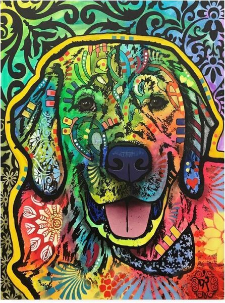 ドッグポップグリーン 犬 絵 絵画 インテリア アート 動物 美術