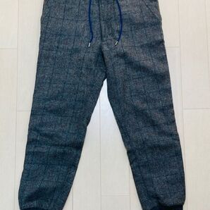 【美品】フリークスストア メンズ ウールリブパンツ チャコールグレー Lサイズ