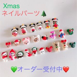 クリスマスディズニー 3dネイル 3dパーツ 3dネイルパーツ