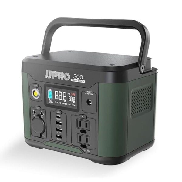 ポータブル電源 300W Power Station AC キャンプ 軽量 災害 296Wh 14.8V 20,000mAh
