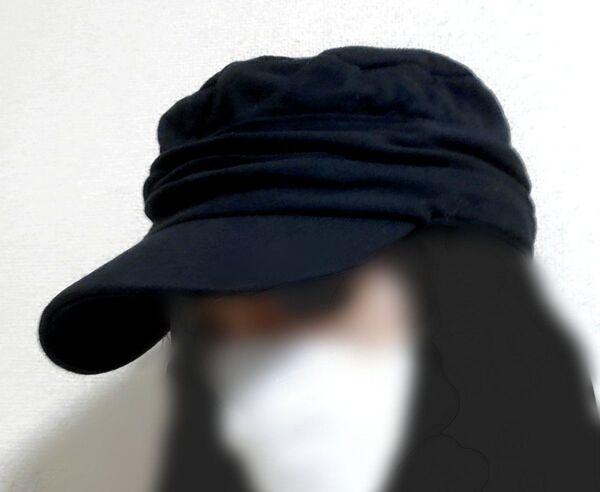ワークキャップ ブラック 帽子