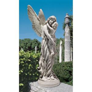 天国の守護天使の庭の像　洋風西洋エンゼル装飾品彫刻屋外置物オーナメント天使雑貨アクセント屋外対応エクステリア庭装飾飾りフィギュア