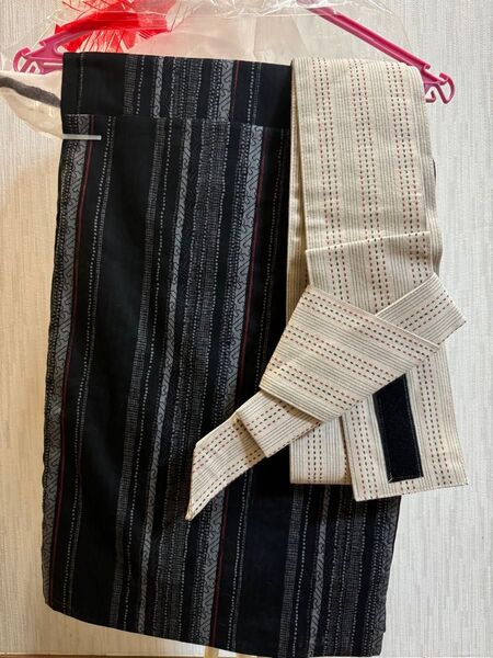 男物 着物 メンズ 帯セット