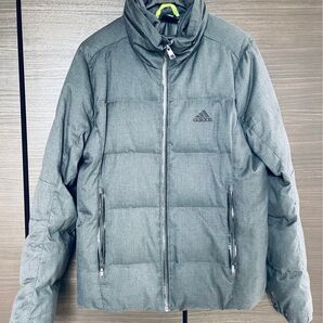 adidasダウンジャケットMサイズ グレー