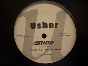 12inchレコード　 USHER / RIDE feat. THE BAD SEED