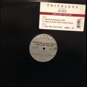 12inchレコード　FAITHLESS / ONE STEP TOO FAR feat. DIDO