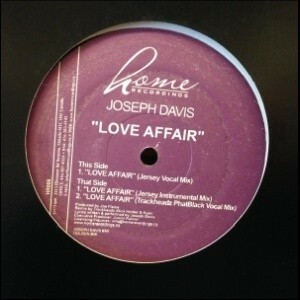 12inchレコード　JOSEPH DAVIS / LOVE AFFAIR