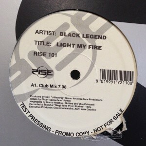 12inchレコード　BLACK LEGEND / LIGHT MY FIRE