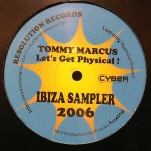 12inchレコード　TOMMY MARCUS / LET'S GET PHYSICAL