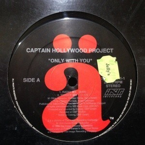 12inchレコード　CAPTAIN HOLLYWOOD PROJECT / ONLY WITH YOU