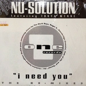 12inchX2レコード　NU-SOLUTION / I NEED YOU (THE REMIXES)