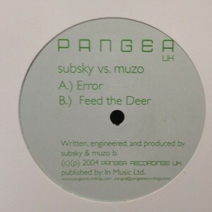 12inchレコード　SUBSKY vs MUZO B / ERROR