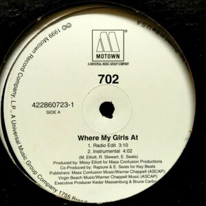 12inchレコード　 7O2 / WHERE MY GIRLS AT