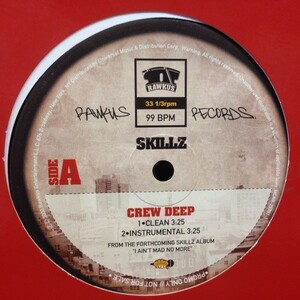 12inchレコード　 SKILLZ / CREW DEEP