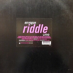 12inchレコード　 EN VOGUE / RIDDLE