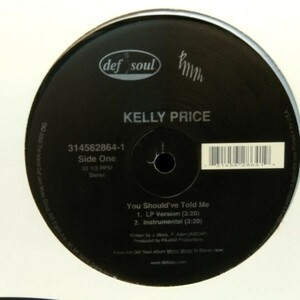 12inchレコード　 KELLY PRICE / YOU SHOULD'VE TOLD ME