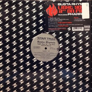 12inchレコード　 BUSTA RHMES / LIGHT YOUR A** ON FIRE feat. PHARRELL