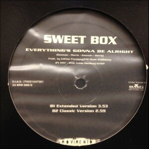 12inchレコード　 SWEET BOX / EVERYTHING'S GONNA BE ALRIGHT