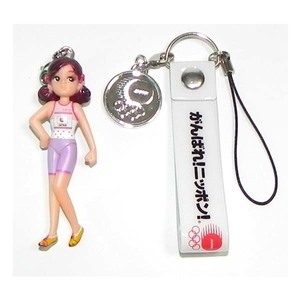  Takara Tommy Olympic Licca-chan strap ....! Nippon! ( swim silver medal & strap white -2) strap for mobile phone figure 