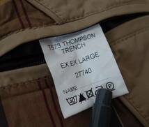 Barbour バブアー ＊T573 THOMPSON TRENCH 　ショートトレンチコート XXL＊お色　カーキ系 ＊Waterproof & Breathable 防水透湿高機能素材 _画像8