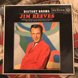 Jim Reeves 1966 UK Press LP Distant Drums Jim Lee bs